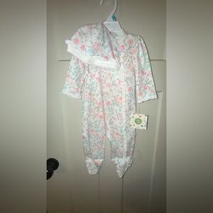 Little Me Pastel Floral Baby Outfit 6 months or 9 months